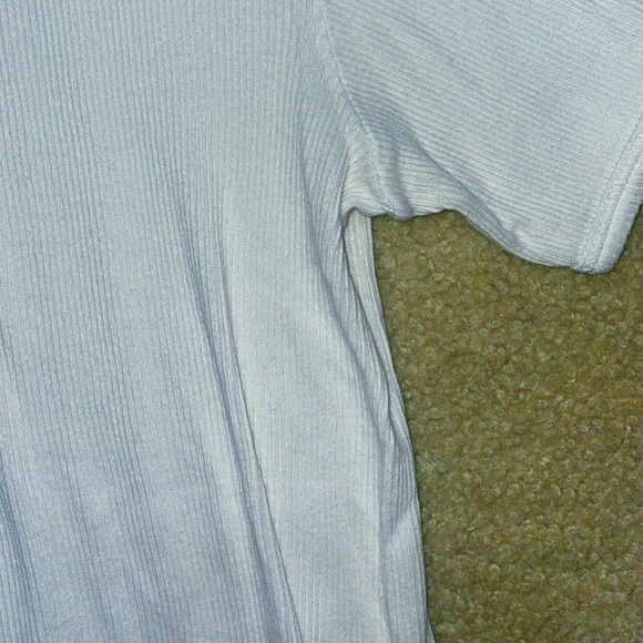 Re/Done Ribbed Cap Sleeve White tee L - Picture 5 of 6